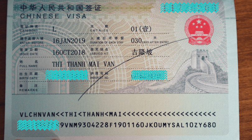 visa trung quoc