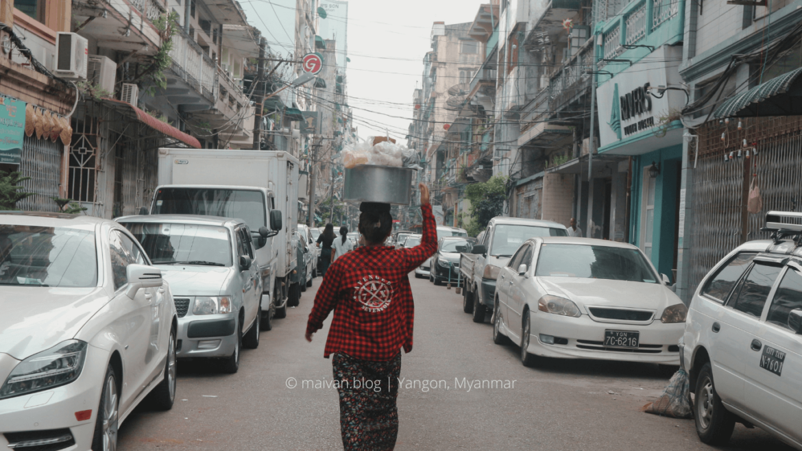 Yangon old city